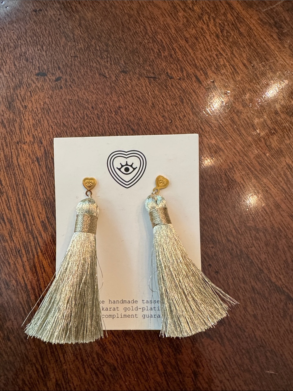 HART Gold Fringe Tassel Earrings